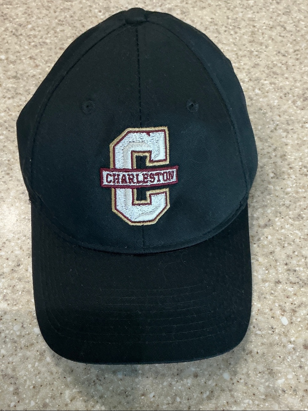 Port Authority Black Charleston C Embroidered Baseball Cap